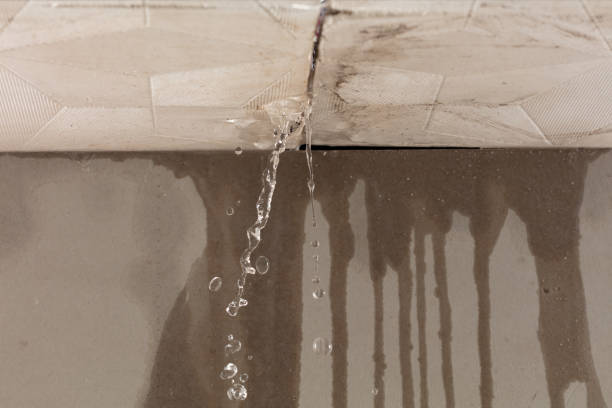 Professional Water Damage Restoration technician working in Hull, MA